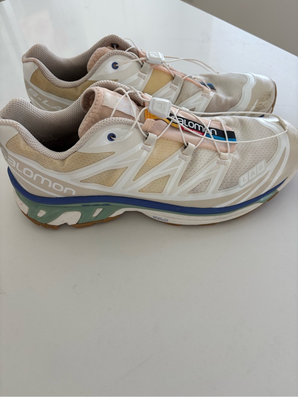 Salomon XT-6 Vanilla Ice Granite Green Trail Running Shoes Women’s 12 Men’s 11 - Picture 3 of 8